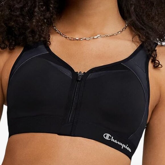NWT Champion Women's Sports Bra, Motion Control Zip High-impact Sports Bra, 42D - Picture 1 of 5